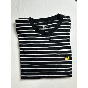 Sprz NY Jean Michel Basquiat Crown Tee Mens Small Short Sleeve Black White Shirt